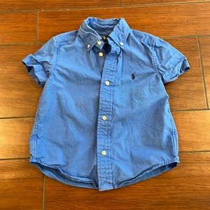 Toddler Boys Ralph Lauren Blue Button Up 3T